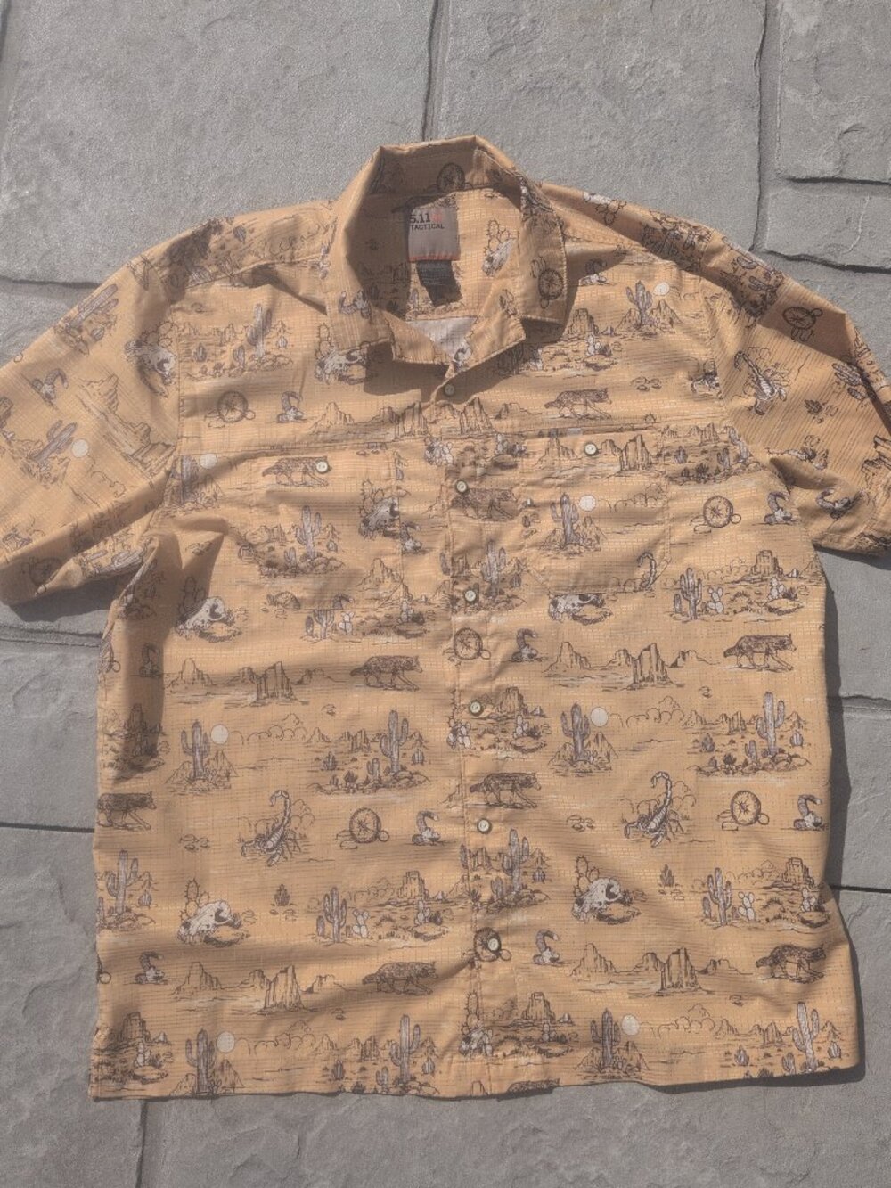 5.11 Tactical Desert Animal Button down shirt - XL